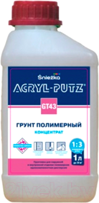 Грунтовка Sniezka Acryl Putz GТ43 концентрат (1л)