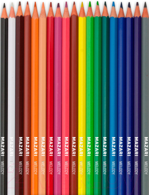 Набор цветных карандашей Mazari Melody М-6119-18