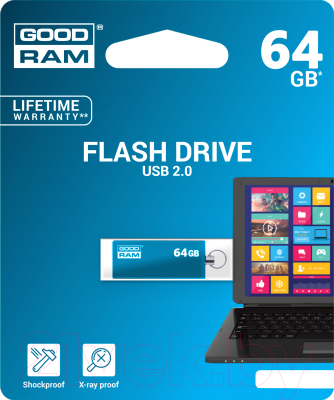 Usb flash накопитель Goodram UCU2 64GB (UCU2-0640B0R11)