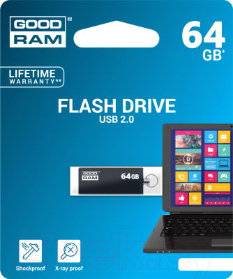 Usb flash накопитель Goodram UCU2 64GB (UCU2-0640K0R11)