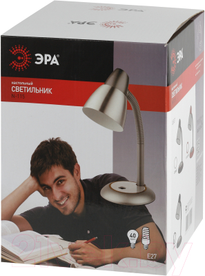 Настольная лампа ЭРА N-115-E27-40W-GY / C0044885 (серый)