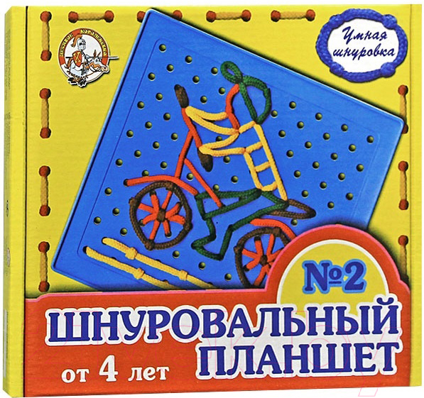 Развивающая игрушка Десятое королевство Шнуровальный планшет 2 / 00091