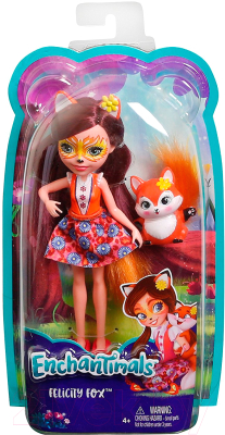 Кукла с аксессуарами Mattel Enchantimals с питомцем Фелисити Лис / DVH89