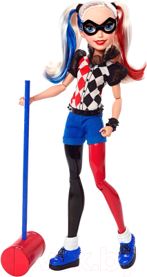 Кукла с аксессуарами Mattel DC Super Hero Girls Harley Quinn / DLT65