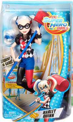 Кукла с аксессуарами Mattel DC Super Hero Girls Harley Quinn / DLT65