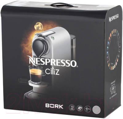 Капсульная кофеварка Bork C532 Citiz (серебристый)
