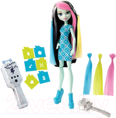 Кукла с аксессуарами Mattel Monster High Высоковольтные волосы Фрэнки Штейн / DNX36