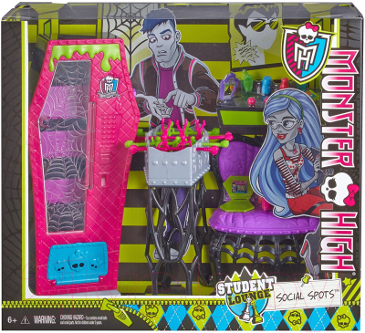Аксессуар для куклы Mattel Гостиная Monster High / BJR19/BJR21