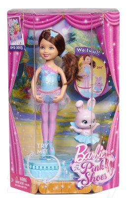 Кукла с аксессуарами Barbie Челси Балерина с домашними питомцами в голубом / X8816
