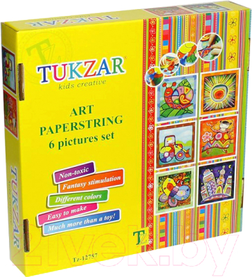 Набор для творчества Tukzar Аппликации из бумажных шнурочков TZ12757