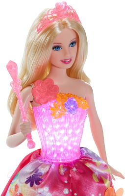 Кукла с аксессуарами Barbie Потайная дверь. Принцесса светящееся платье / CCF79