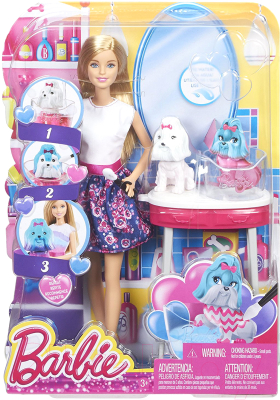 Кукла с аксессуарами Barbie Зоосалон / CFN40
