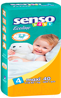 Подгузники детские Senso Baby Ecoline Maxi 4 (40шт)