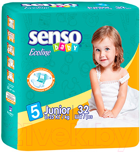 Подгузники детские Senso Baby Ecoline Junior 5 (32шт)