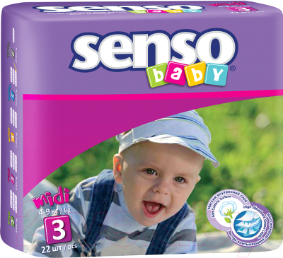 Подгузники детские Senso Baby Midi 3 (22шт)