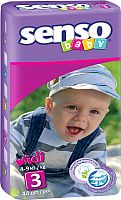 Подгузники детские Senso Baby Midi 3 (44шт) - 