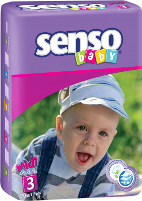 Подгузники детские Senso Baby Midi 3 (70шт)