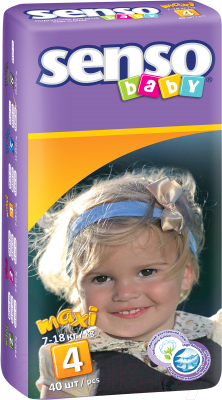Подгузники детские Senso Baby Maxi 4 (40шт)