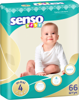 Подгузники детские Senso Baby Maxi 4 (66шт) - 