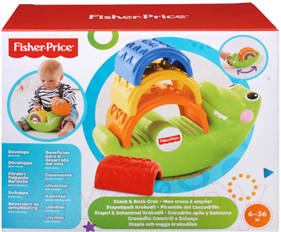 Развивающая игрушка Fisher-Price Пирамидка Крокодильчик / CDC48