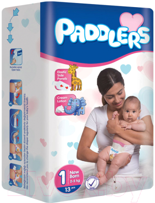 Подгузники детские Paddlers Newborn (13шт)