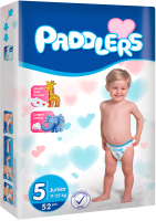 Подгузники детские Paddlers Junior (52шт) - 