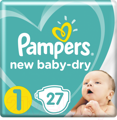 Подгузники детские Pampers New Baby-Dry 1 Newborn (27шт)