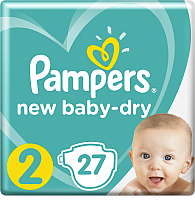 Подгузники детские Pampers New Baby-Dry 2 Mini (27шт) - 