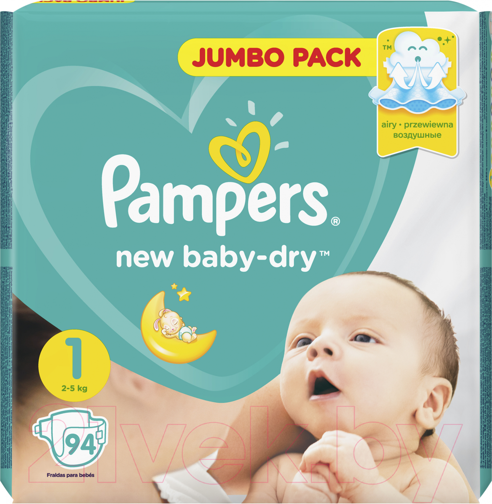 Подгузники детские Pampers New Baby-Dry 1 Newborn (94шт)