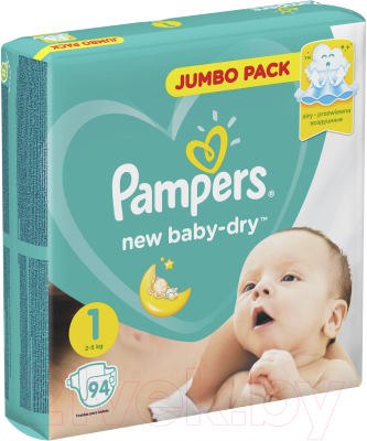 Подгузники детские Pampers New Baby-Dry 1 Newborn (94шт)