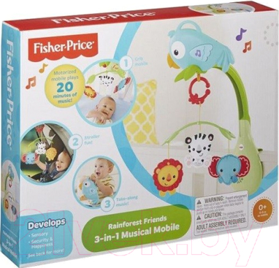 Мобиль на кроватку Fisher-Price Друзья из тропического леса / CHR11