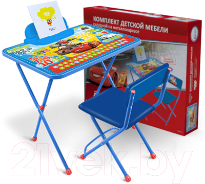 Комплект мебели с детским столом Ника Д1П/Т Disney 1. Тачки