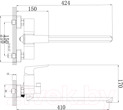 Смеситель Rossinka Silvermix RS36-32