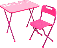 Комплект мебели с детским столом Ника КА2/Р Алина (розовый) - 