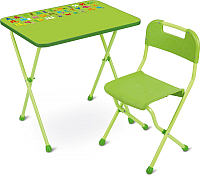 Комплект мебели с детским столом Ника КА2/С Алина (салатовый) - 