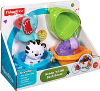 

Набор игрушек для ванной Fisher-Price, Друзья на лодочках / CDC04