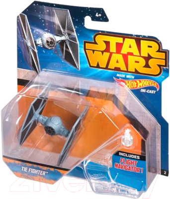 Звездолет игрушечный Hot Wheels Star Wars. Starship TIE Fighter Blue / CGW52/CGW53