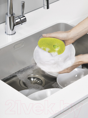 Губка для мытья посуды Joseph Joseph Soapy Sponge 85072 с капсулой для моющего средства (зеленый)
