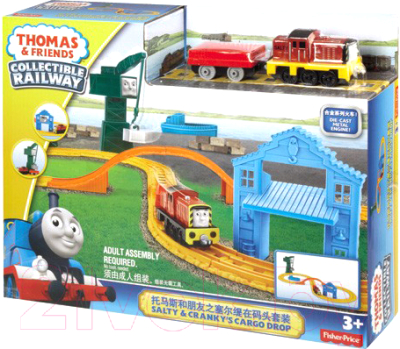 Железная дорога игрушечная Fisher-Price Thomas&Friends Солти и Крэнки на причале / BHR95