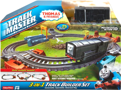 Железная дорога игрушечная Fisher-Price Thomas&Friends 3 в 1 Построй железную дорогу / CFF95