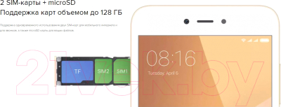 Смартфон Xiaomi Redmi Note 5A 2Gb/16Gb (серый)