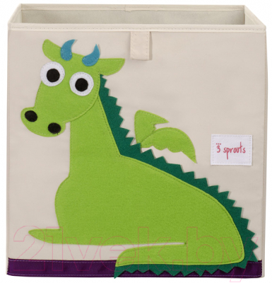 Коробка для хранения 3 Sprouts Зеленый дракон / 67381