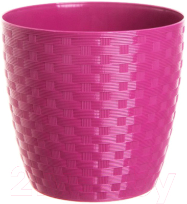 Изображение товара Кашпо BigPlast Stars Ratan 39101 (розовый)
