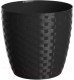 Кашпо BigPlast Stars Ratan 39255 (черный) - 