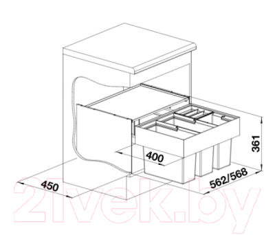 Система сортировки мусора Blanco Select 60/4 / 520781