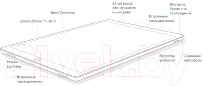 Планшет Apple iPad Pro 12.9 64GB LTE / MQEF2 (золото)