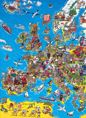 Пазл Clementoni Карта Европы / 39384 (1000эл)