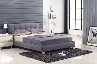Двуспальная кровать Atreve Laura (серый)