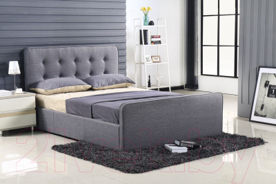 Двуспальная кровать Atreve Molly 2 (серый)