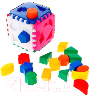 

Развивающая игрушка Nina, Кубик с сегментами / 00031-2